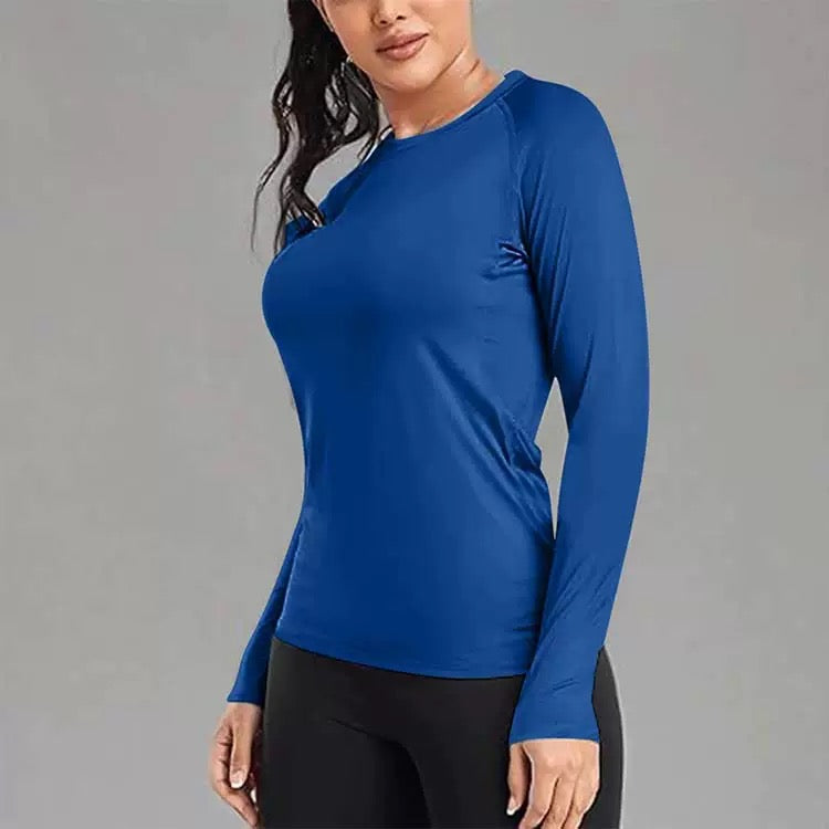 Women's  Base Layer Round Neck Slim Top