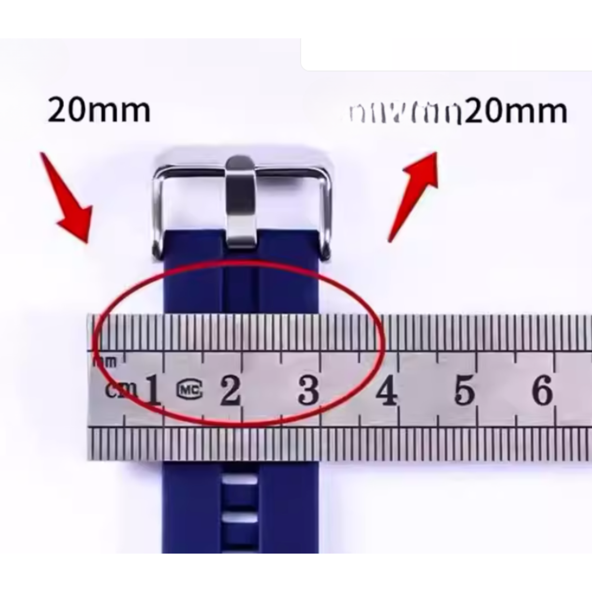 Silicone Watch Band Keeper Loops — 20mm/22mm Compatible