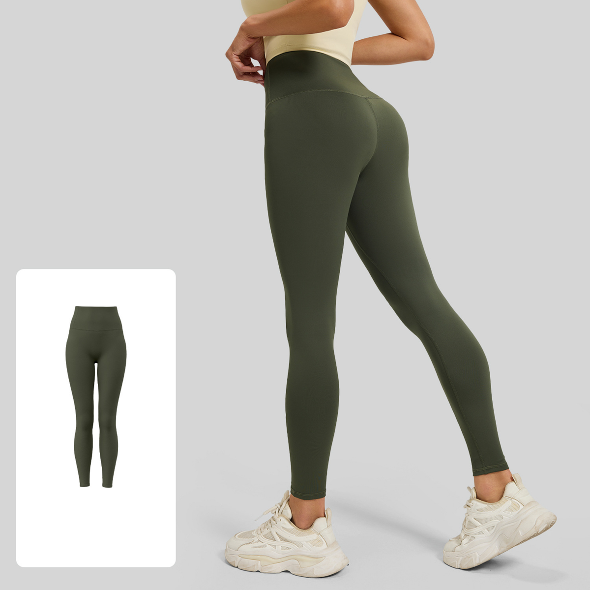 Runner's High-Waist Seamless Training Tights