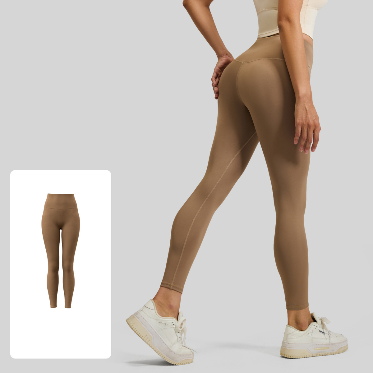 Runner's High-Waist Seamless Training Tights