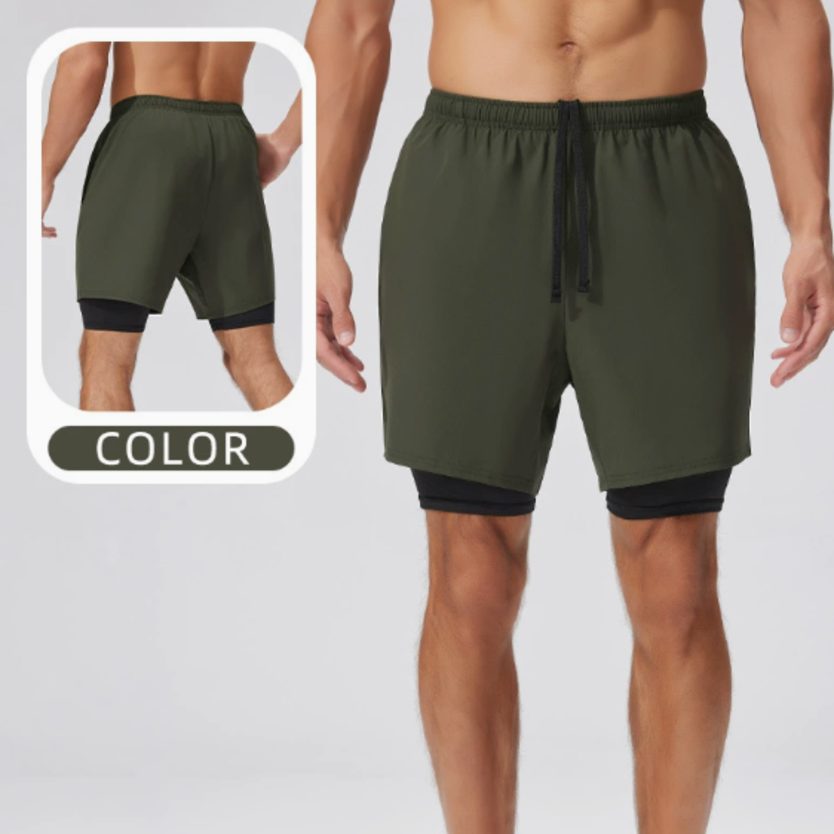 Men's 2-in-1 Running Shorts