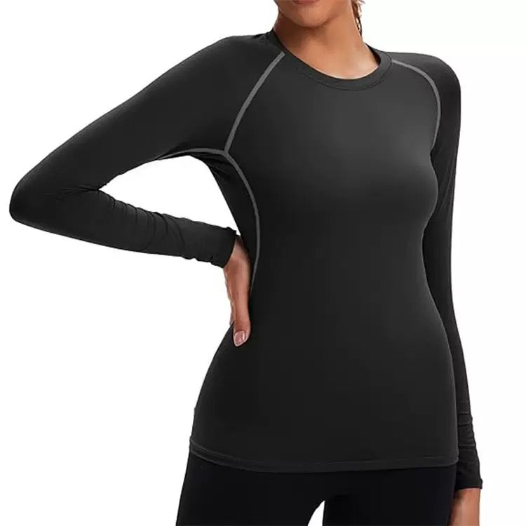 Women's  Base Layer Round Neck Slim Top