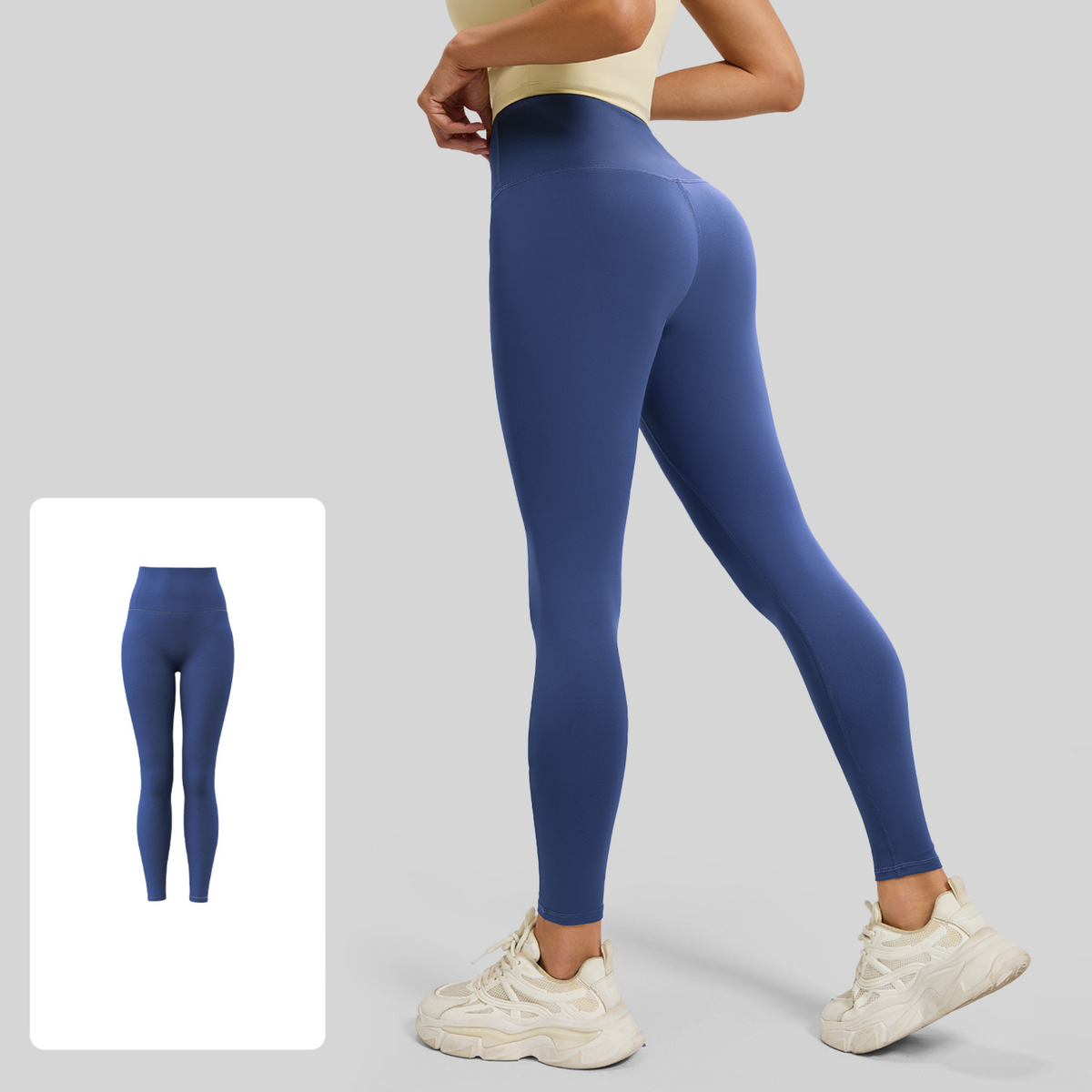 Runner's High-Waist Seamless Training Tights