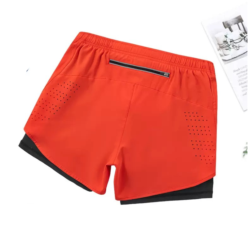 Summer Sports Shorts Men's Quick-drying Breathable Double-layer Anti-exposure