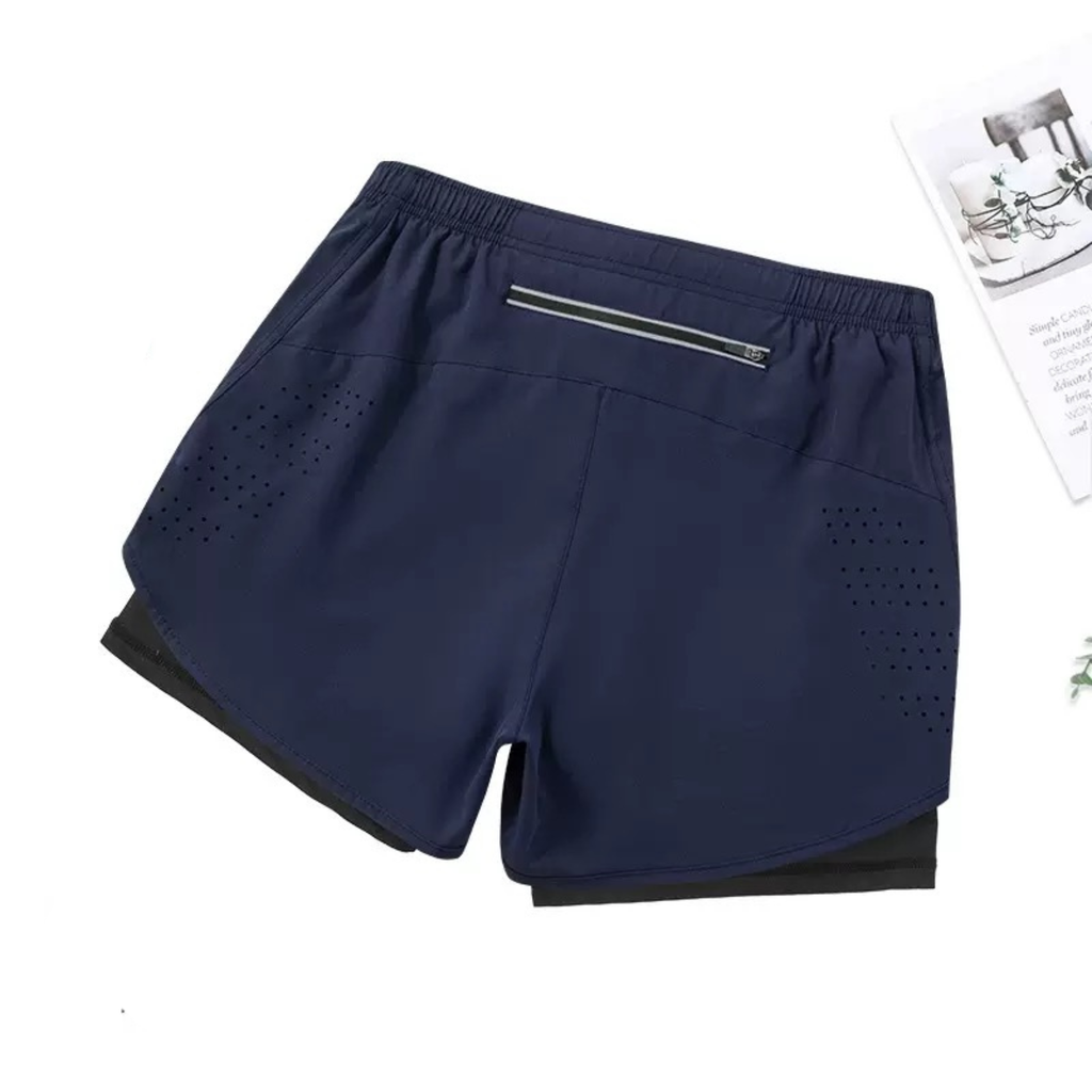Summer Sports Shorts Men's Quick-drying Breathable Double-layer Anti-exposure
