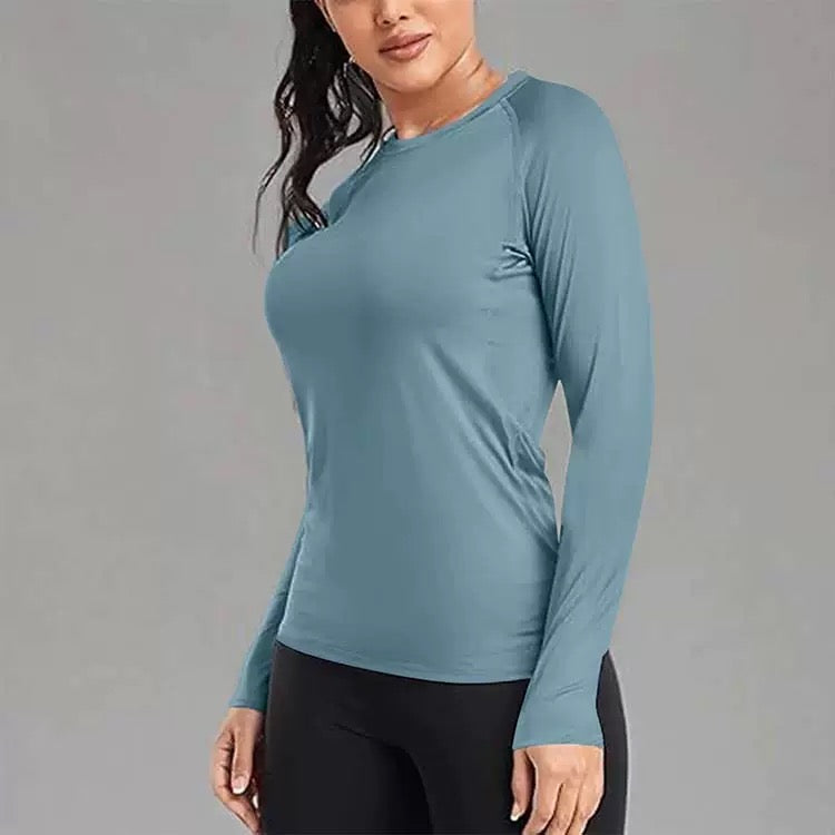Women's  Base Layer Round Neck Slim Top