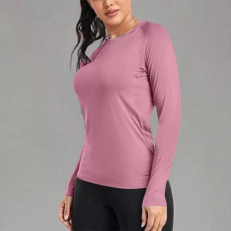 Women's  Base Layer Round Neck Slim Top