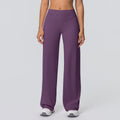 Wide-leg yoga pants in blue