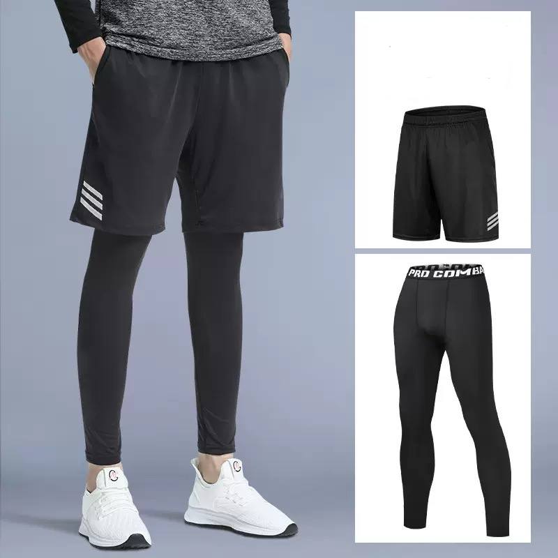 Men's Two-In-One Compression Sports Pants